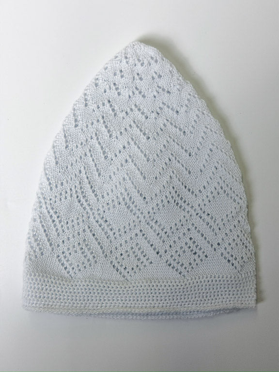 Chechia blanche - 100% coton