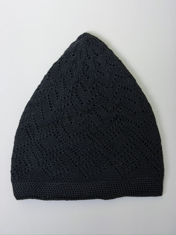 Chechia noir - 100% coton
