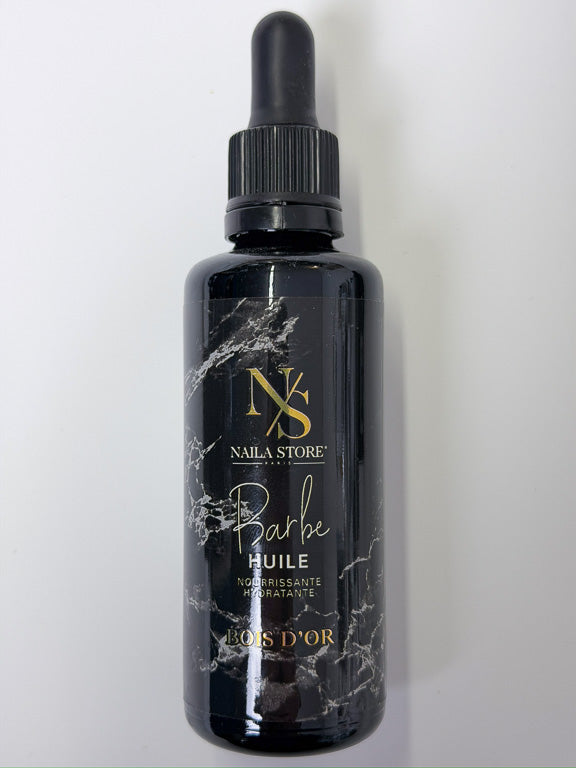 Kit soins barbe - Bois d'Or - Peigne - Huile de barbe - Cire - Shampoing