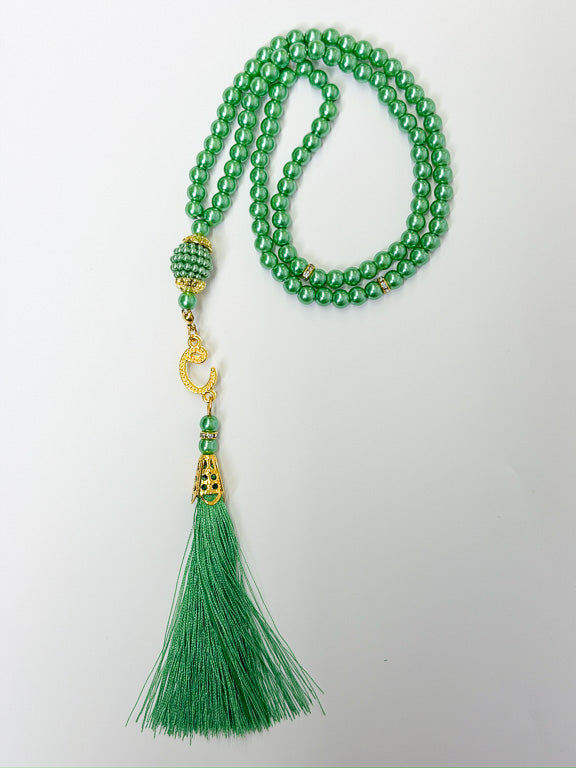 tasbih vert de 99 perles