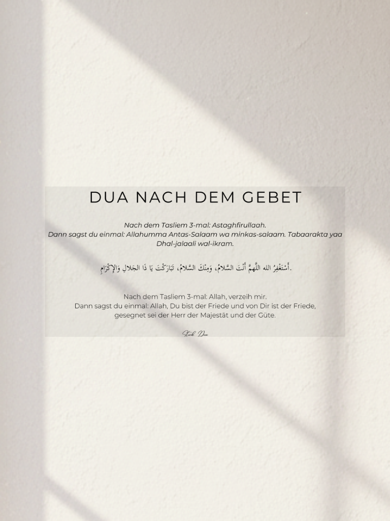 Stick Duaa Après la prière