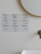 Sticker Guide des Ablutions Détaillé – 9 Étapes du Wudu