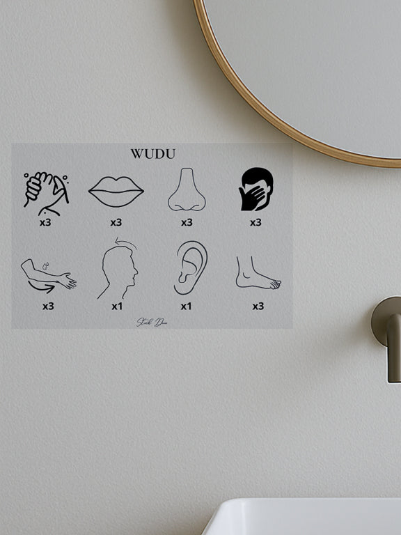 Sticker Guide des Ablutions – Version Simplifiée