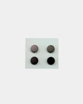 Lot de 4 aimants pour hijab MQH, variante 1 : mauve, kaki, brun foncé et noir