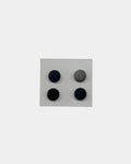 Lot de 4 aimants pour hijab MQH, variante 2 : bleu marine, gris, noir et bleu marine foncé