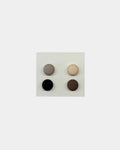Lot de 4 aimants pour hijab MQH, variante 3 : taupe, beige, noir et marron