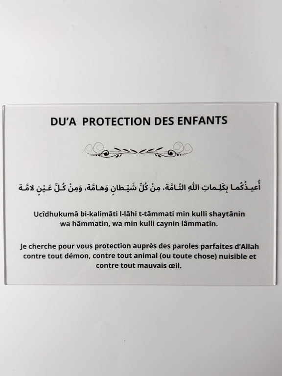 dua protection des enfants en Plexiglas