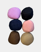 Pochette de rangement assortie de l'ensemble de prière jilbab compact MQH, coloris lilas, noir, bleu marine, rose, marron et camel