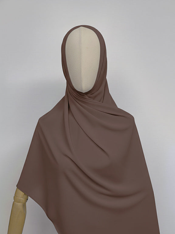 hijab avec aimant intégré taupe