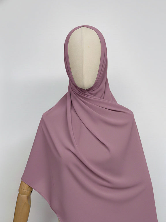 hijab avec aimant intégré violet