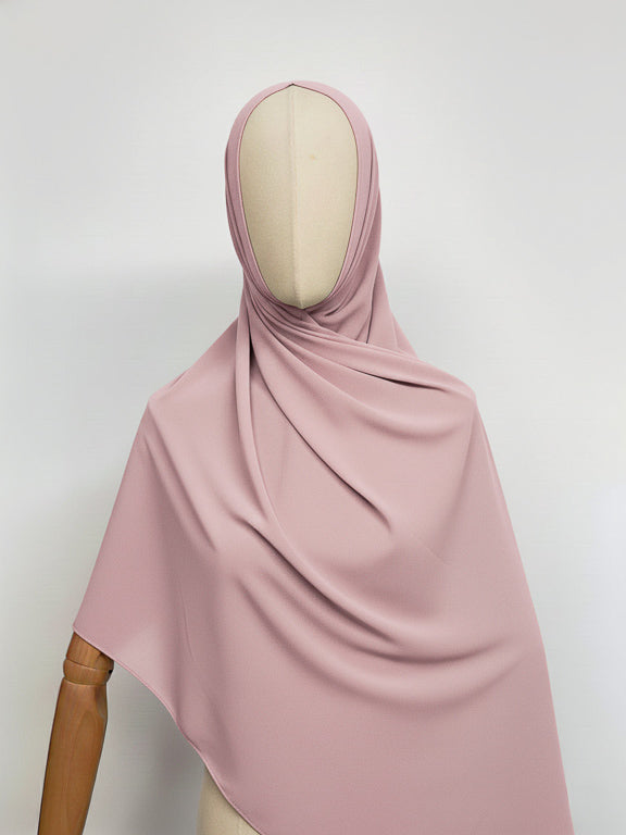 hijab avec aimant intégré rose