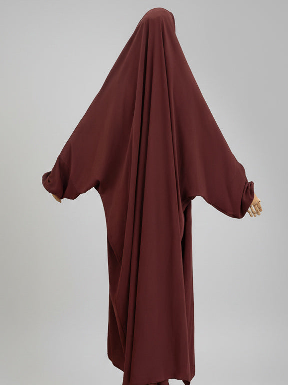 jilbab 1 pièce rouille de dos