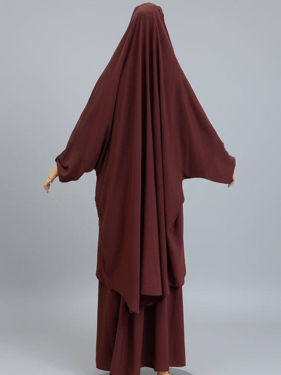 jilbab 2 pièces rouilles de dos