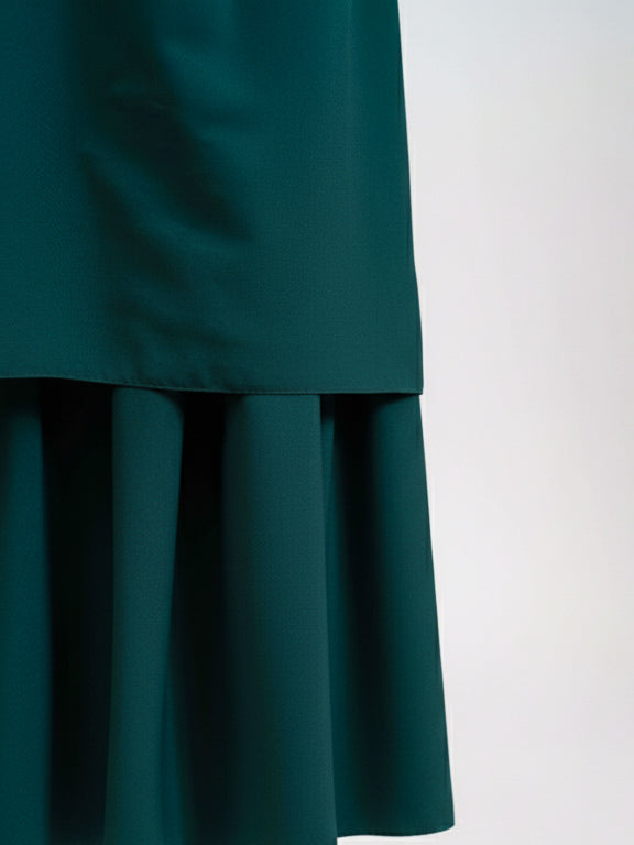 jilbab 2 pièces vert forêt jupe