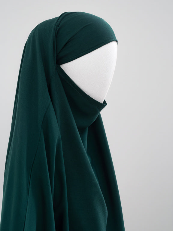 jilbab 2 pièces vert forêt hijab