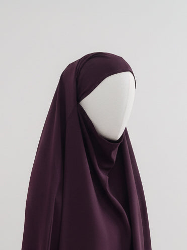jilbab 2 pièces framboise hijab