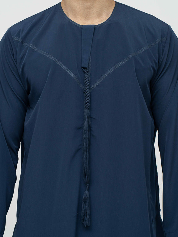 Qamis Dubai Premium Bleu marine