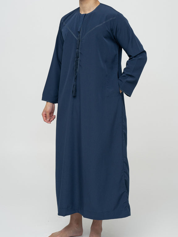 Qamis Dubai Premium Bleu marine