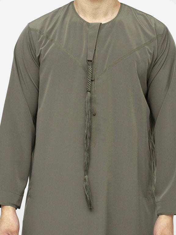 Qamis Dubai Premium Kaki