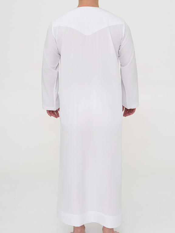 Qamis Emirati Premium Blanc