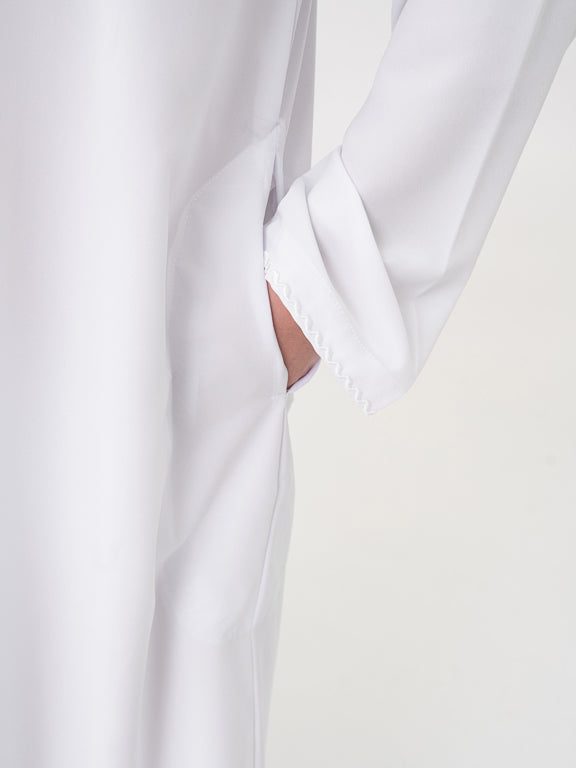Qamis Emirati Premium Blanc