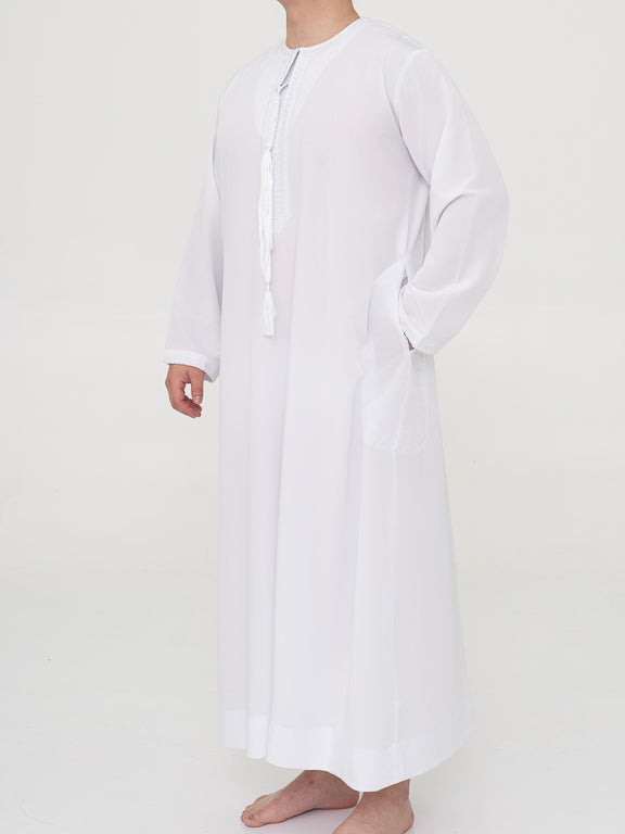 Qamis Emirati Premium Blanc