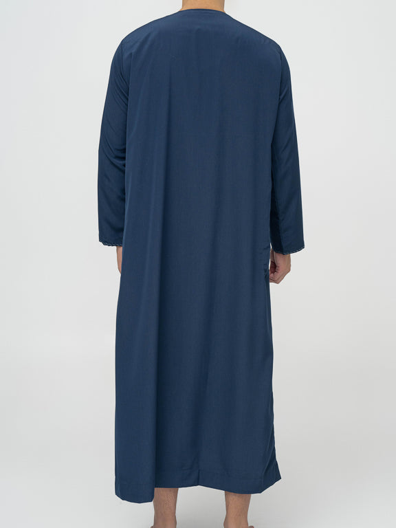 Qamis Emirati Premium Bleu Marine