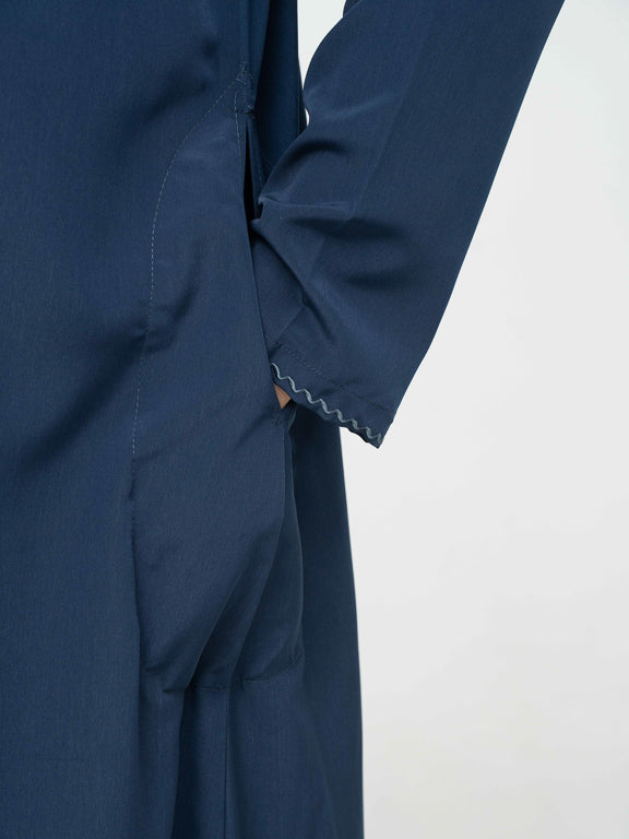 Qamis Emirati Premium Bleu Marine