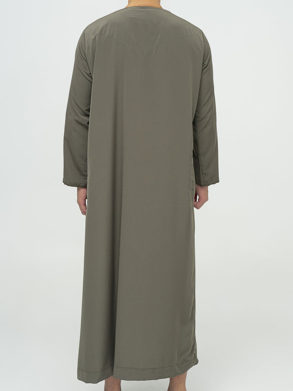 Qamis Emirati Premium Kaki