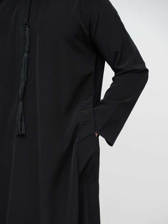 Qamis Emirati Premium Noir