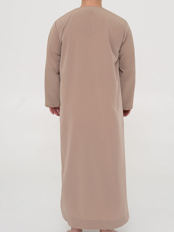 Qamis Emirati Premium Taupe