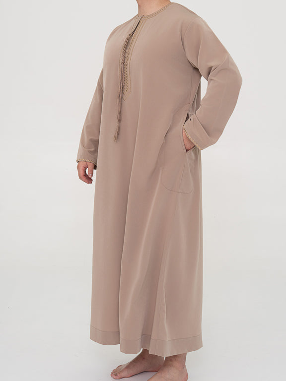 Qamis Emirati Premium Taupe