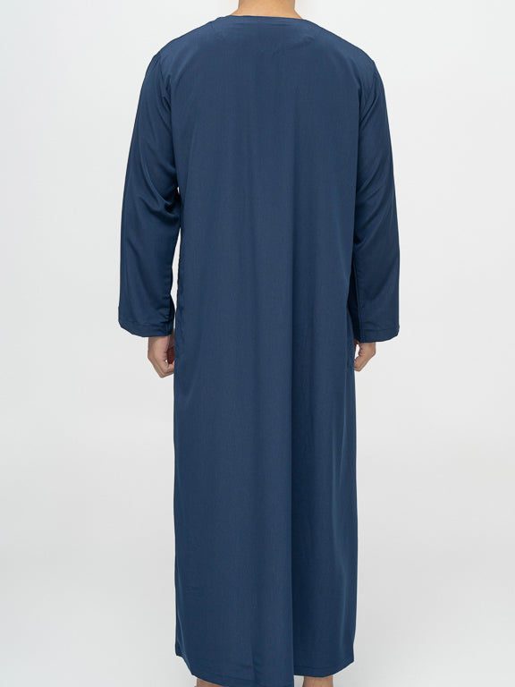 Qamis Marocain Premium Bleu marine