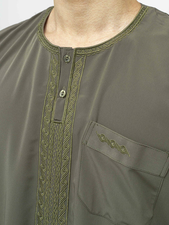 Qamis Marocain Premium Kaki