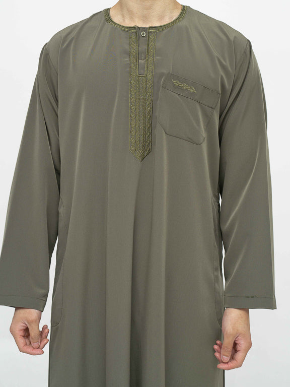 Qamis Marocain Premium Kaki