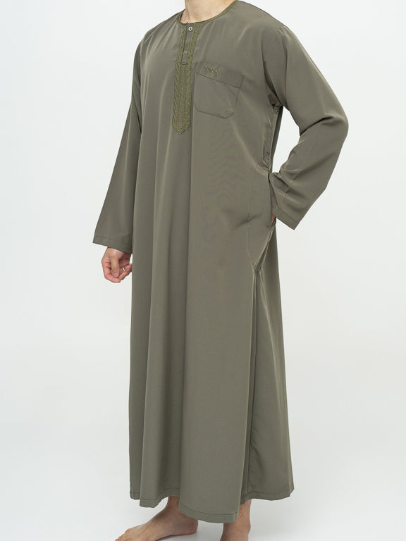 Qamis Marocain Premium Kaki