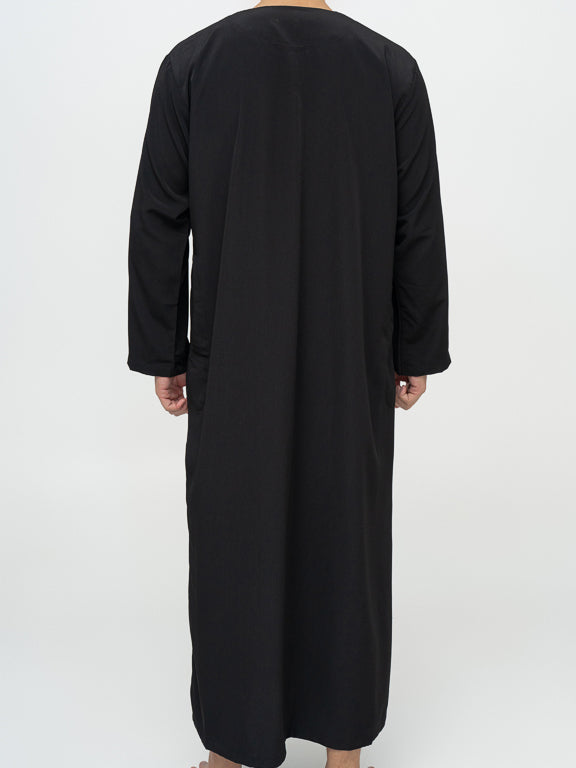 Qamis Marocain Premium Noir
