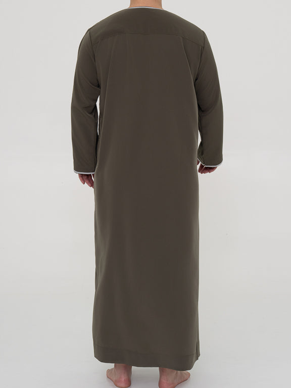 Qamis Omanais Premium Kaki