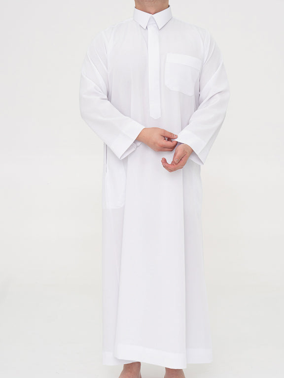 Qamis Qatari Premium Blanc