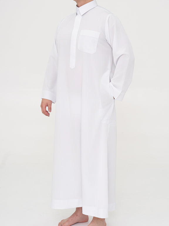 Qamis Qatari Premium Blanc