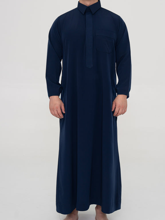 Qamis Qatari Premium Bleu marine