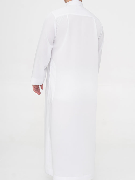 Qamis Saoudien Premium Blanc - Manches simples