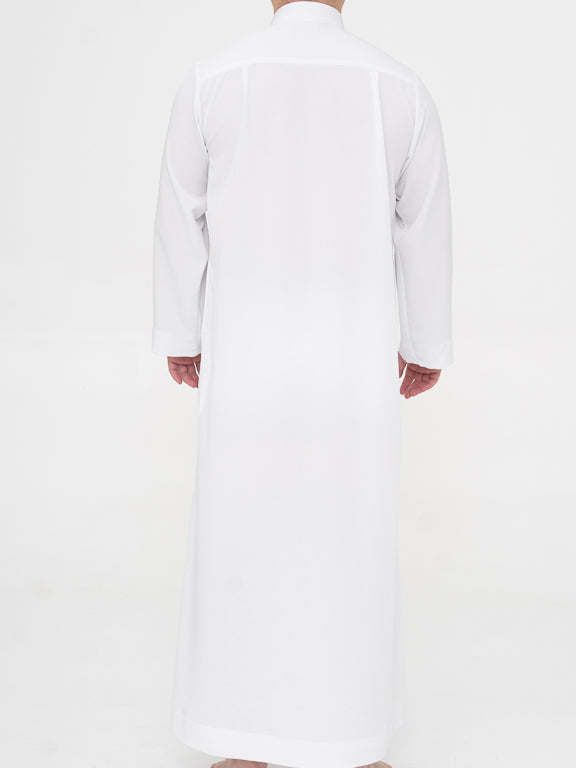 Qamis Saoudien Premium Blanc - Manches simples
