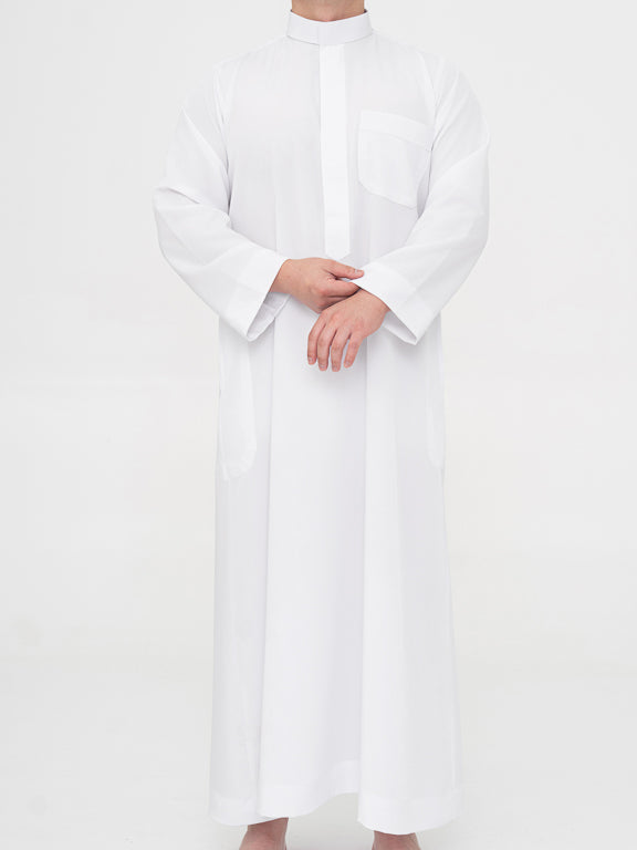 Qamis Saoudien Premium Blanc - Manches simples