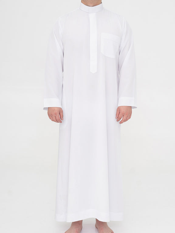 Qamis Saoudien Premium Blanc - Manches simples