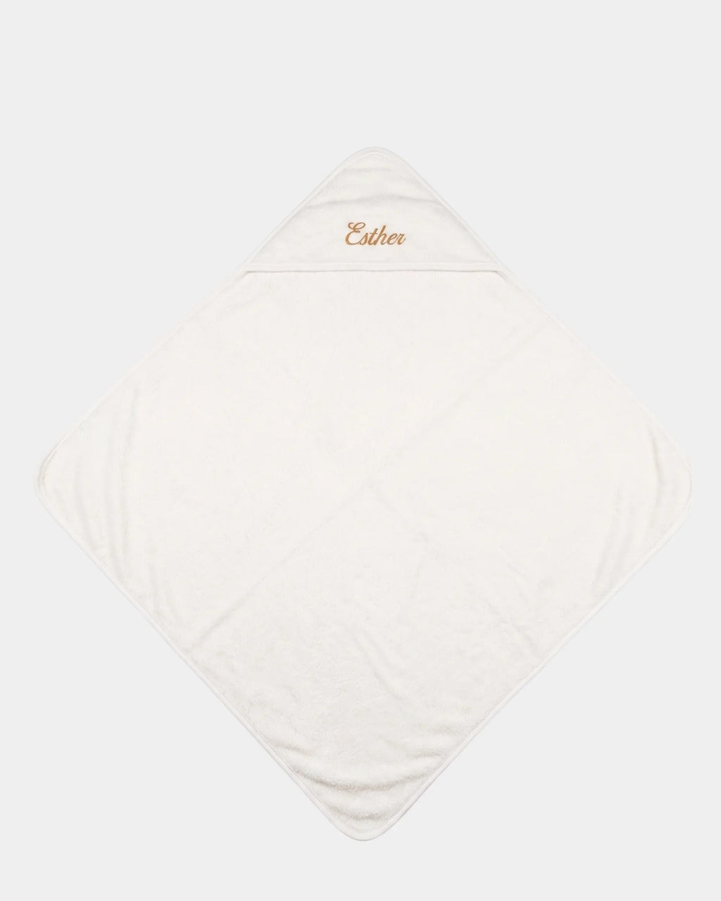 Serviette de bain à capuche personnalisée brodée prénom bébé, 100% coton, MQH