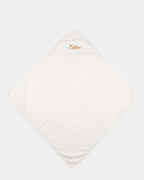 Serviette de bain à capuche personnalisée brodée prénom bébé, 100% coton, MQH