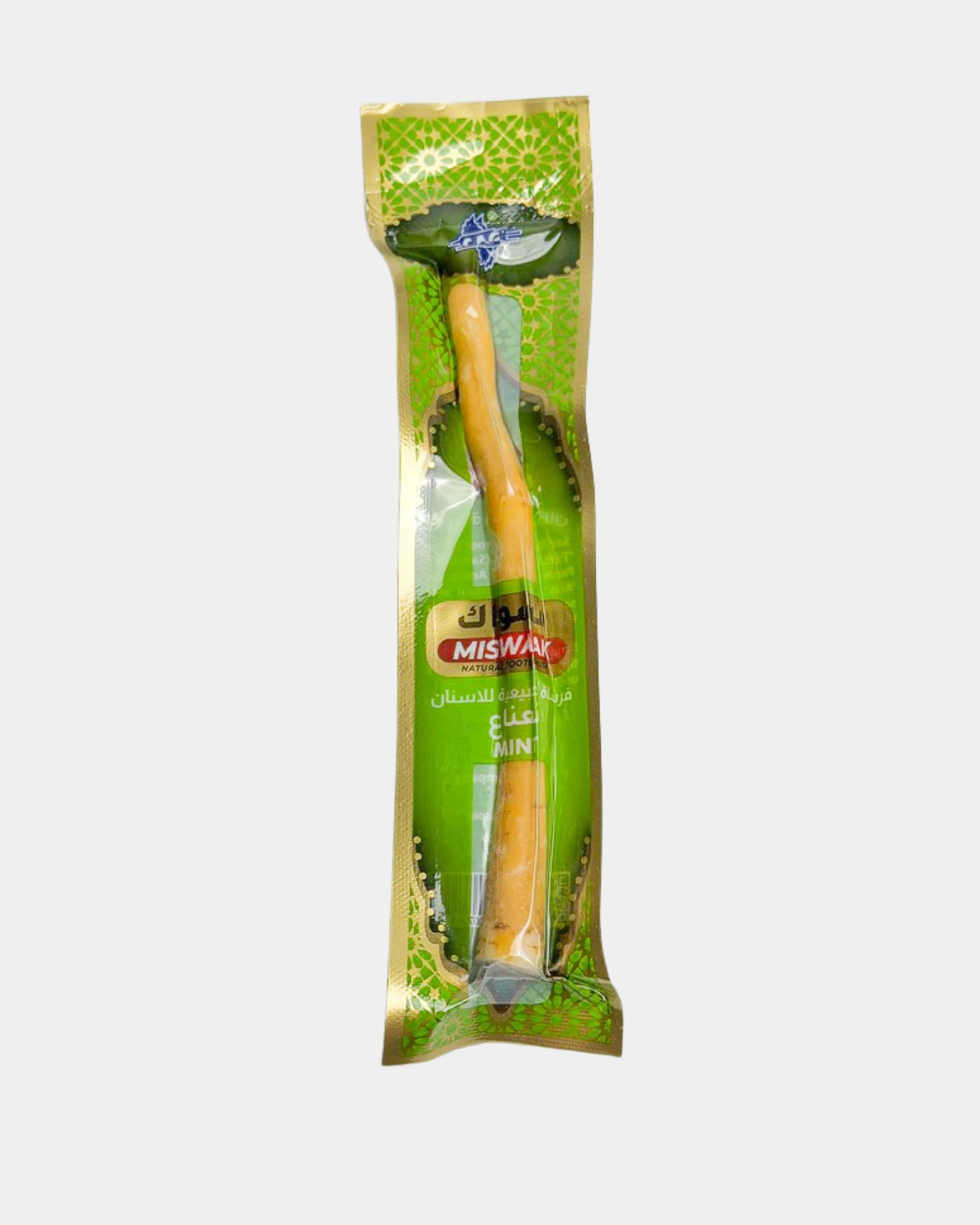 Siwak naturel parfum menthe, emballage Miswak