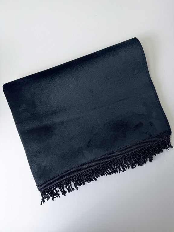 tapis de prière noir en velours