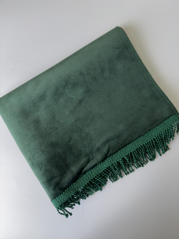tapis de de prière velours vert